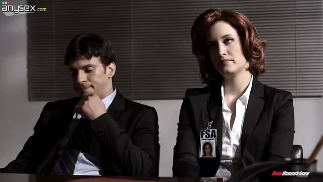 X Files Dana Scully fucks Fox Mulder